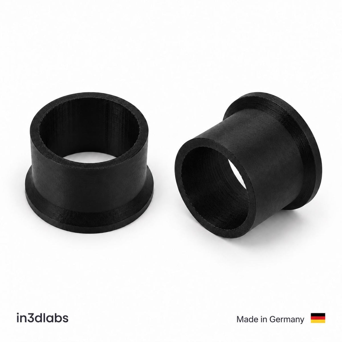 Hülse für Rückenkissen am Seitenknopf passend für Stressless® Sessel – 2er-Set, schwarz, PETG - in3dlabs