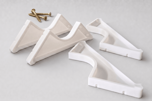 IKEA Besta Verstärkungswinkel – 4er-Set – PETG Eckverbinder inkl. Schrauben – Gegen Wackeln & Durchhängen – Made in Germany - in3dlabs