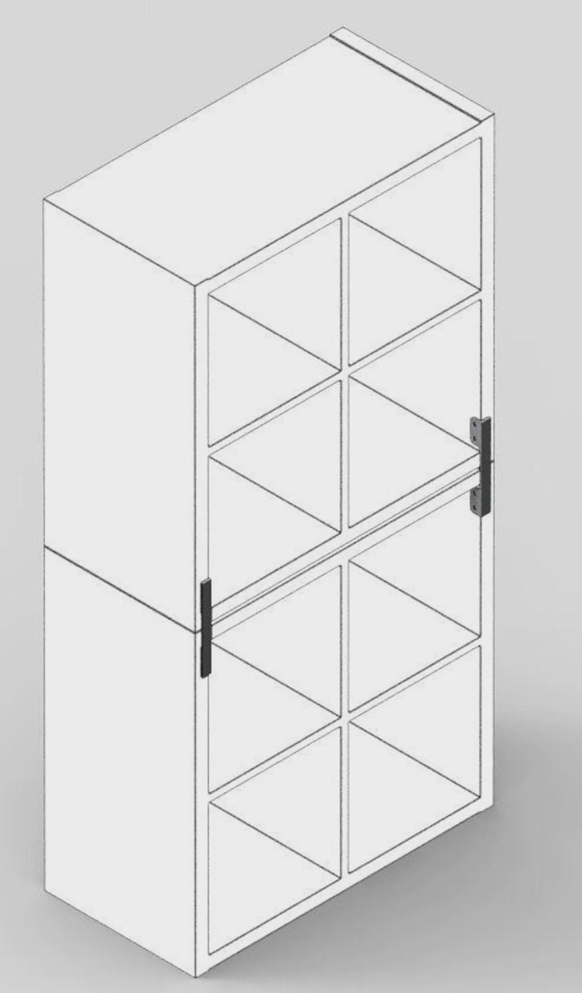IKEA Kallax vertikale Fachteiler / Regalverbinder – PETG Trennelement für zusätzliche Fächer | Made in Germany - in3dlabs