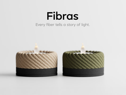 Fibras Teelichthalter 2er-Set – beide Halter zusammen