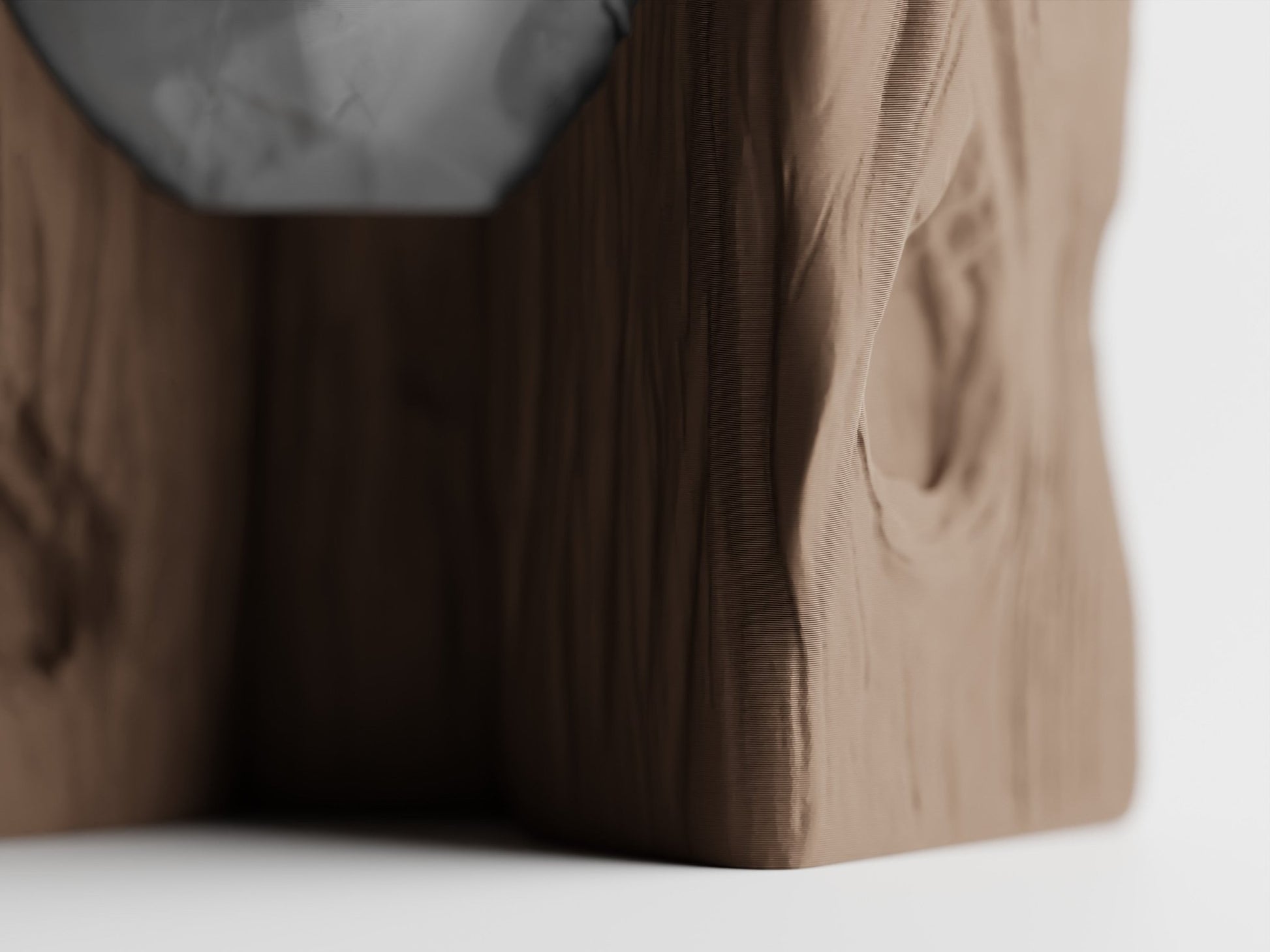 Grotia – Pflanzgefäß - Set mit Stein - und Holz - Optik - in3dlabs