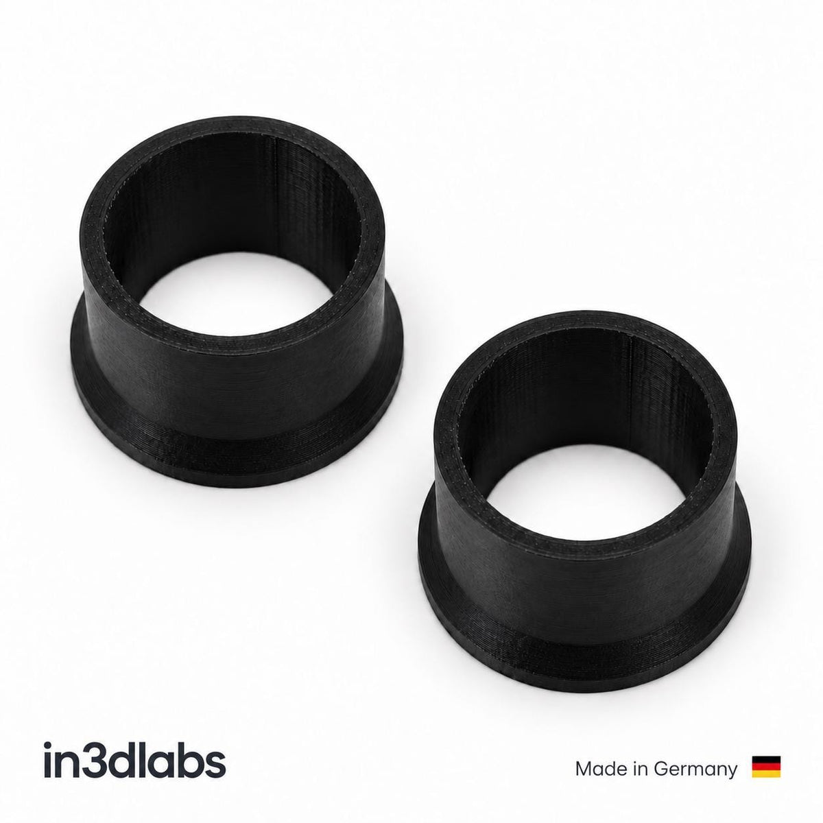 Hülse für Rückenkissen am Seitenknopf passend für Stressless® Sessel – 2er-Set, schwarz, PETG - in3dlabs
