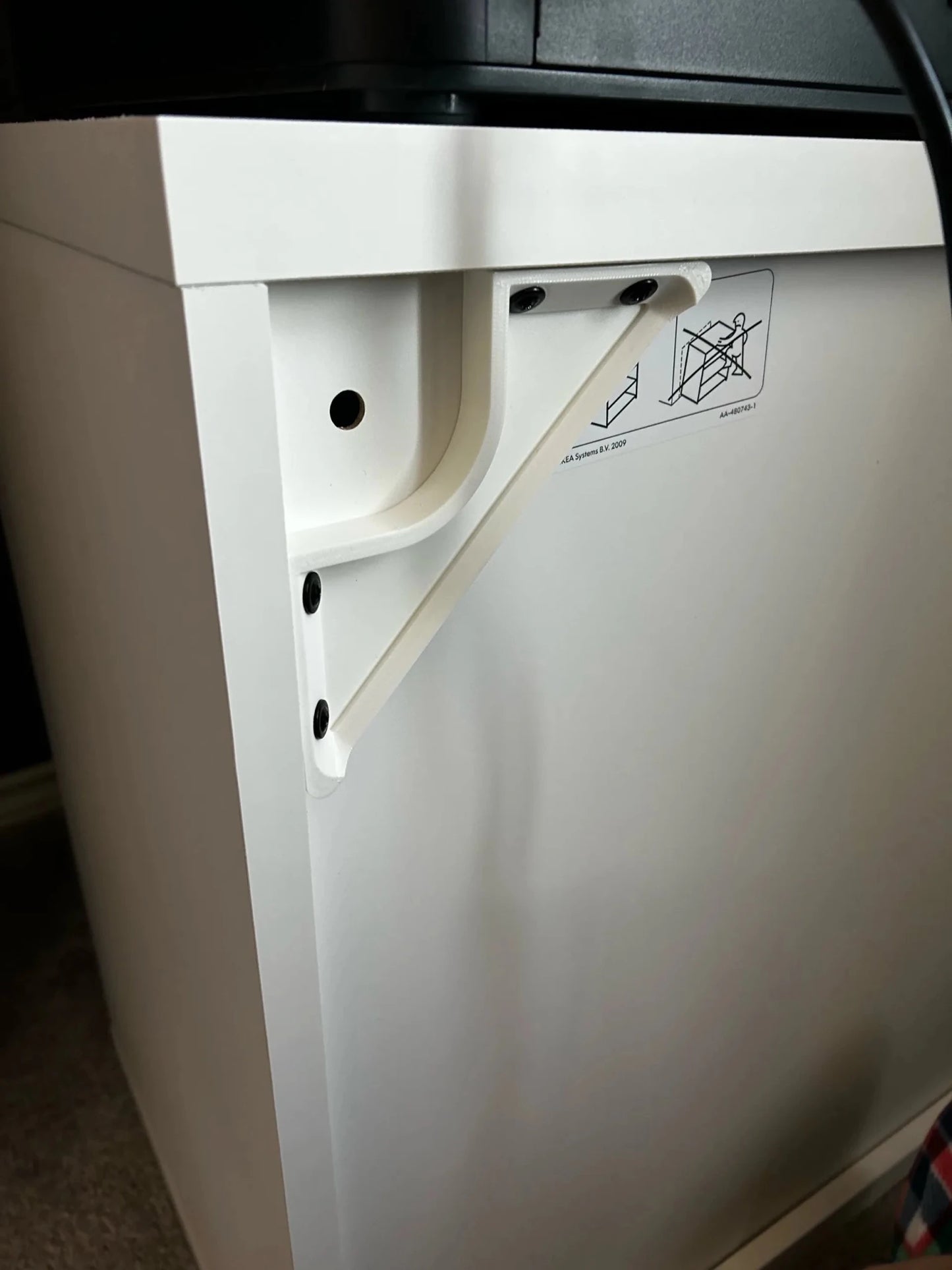 IKEA Besta Verstärkungswinkel – 4er-Set – PETG Eckverbinder inkl. Schrauben – Gegen Wackeln & Durchhängen – Made in Germany - in3dlabs