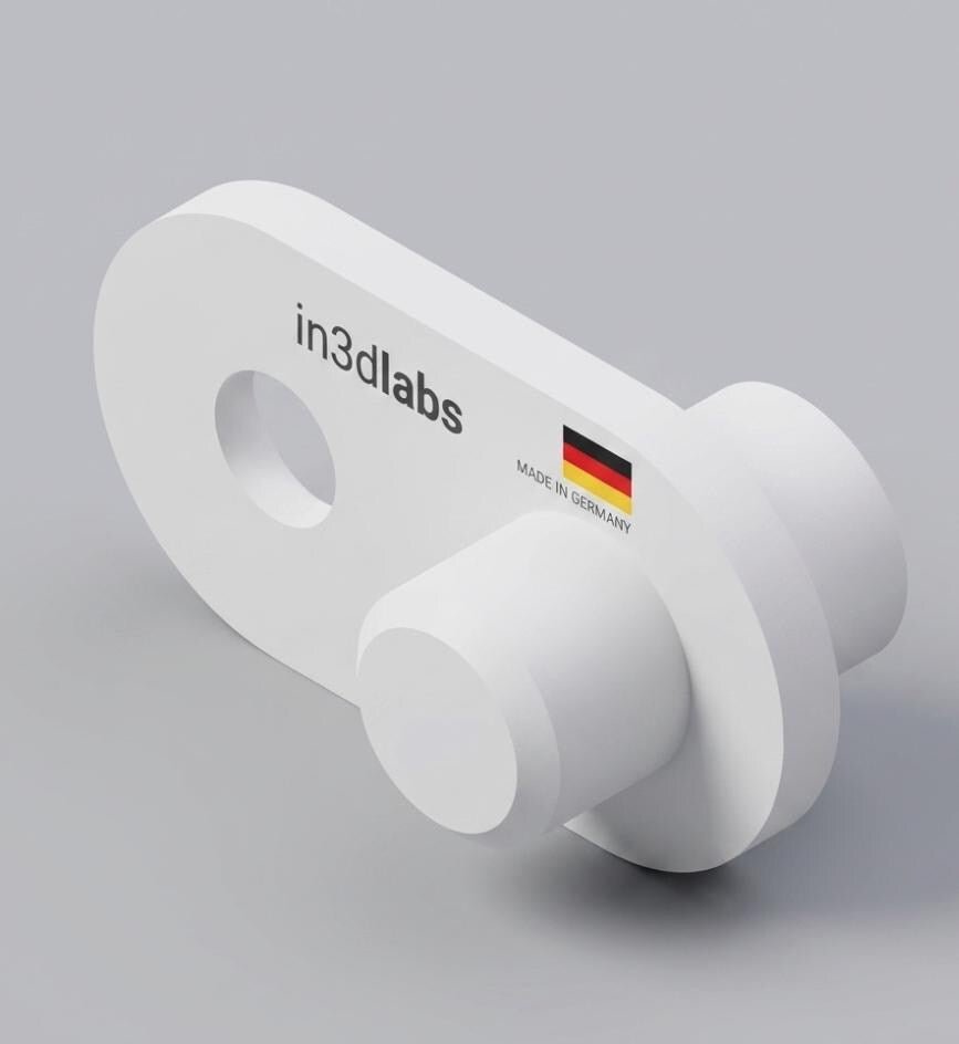 IKEA Hemnes & Ställ Schuhschrank – 4 Stop-Halterungen (116713 / 10097027) mit Schrauben | Frontstopper für Klapptür, PETG, Made in Germany - in3dlabs