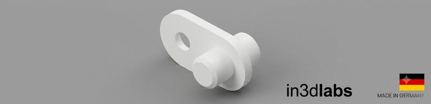 IKEA Hemnes & Ställ Schuhschrank – 4 Stop-Halterungen (116713 / 10097027) mit Schrauben | Frontstopper für Klapptür, PETG, Made in Germany - in3dlabs