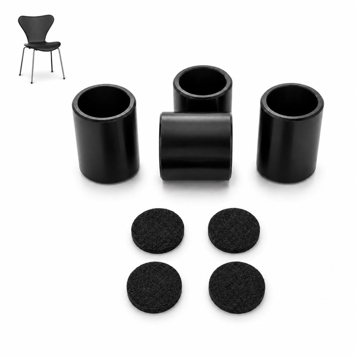 Fritz Hansen Serie 7 & Ant kompatible Ersatz-Gleiter mit Filzpads – in3dlabs