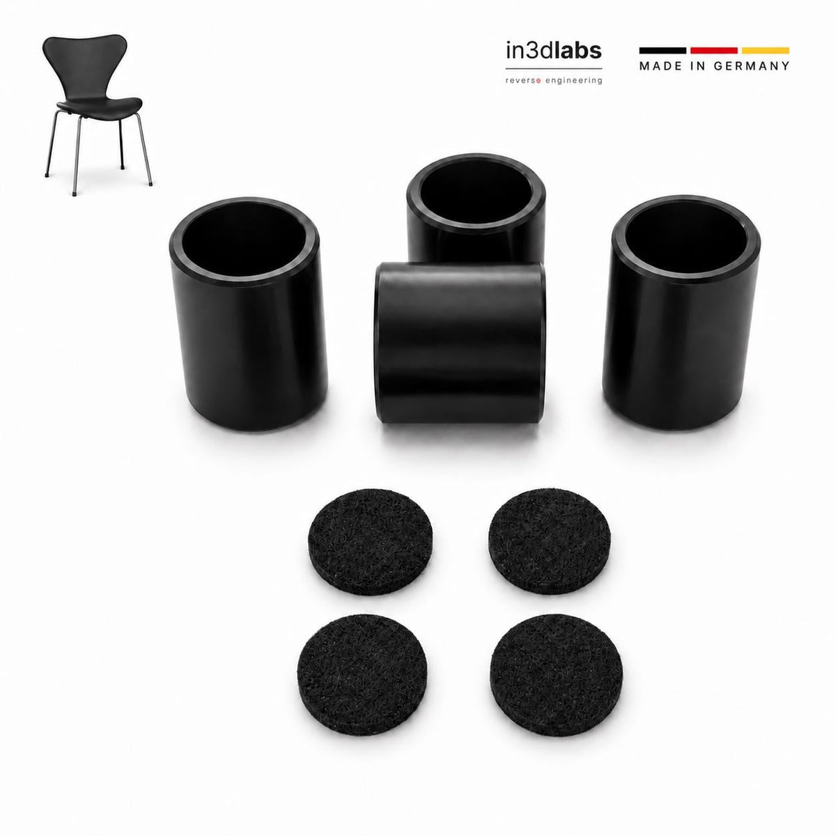 Fritz Hansen Ersatz-Gleiter – Detailansicht, in3dlabs