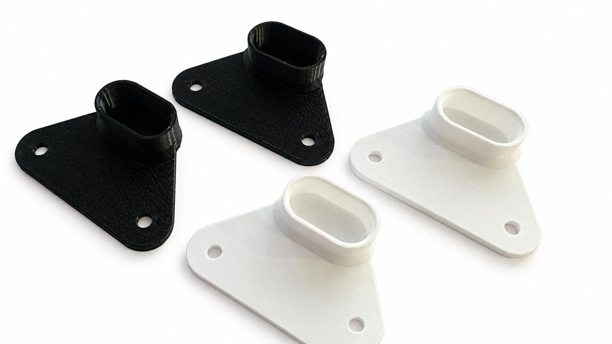 Kleiderstangenhalter passend für IKEA® PAX Komplement – 2er-Set, schwarz oder weiß - in3dlabs