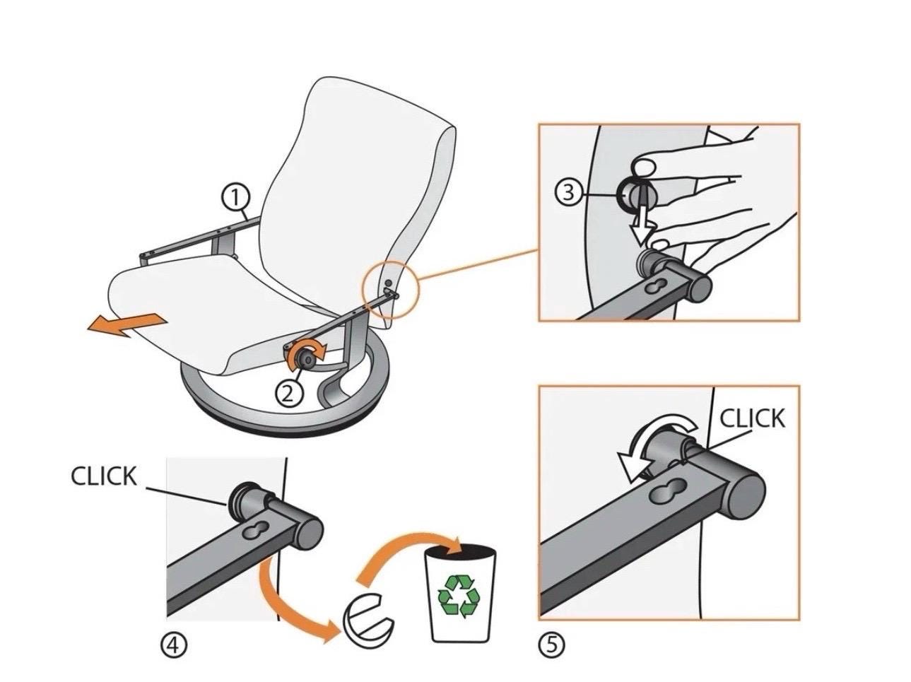 Stressless Arretierring – Nahaufnahme Materialstruktur PETG