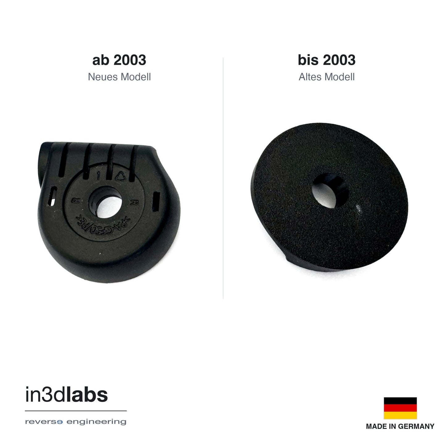 Stressless® Gleitgehäuse Old-Style (08005089) – Kompatibler PETG-Ersatz, 4er-Set (nur bis 2003) - in3dlabs