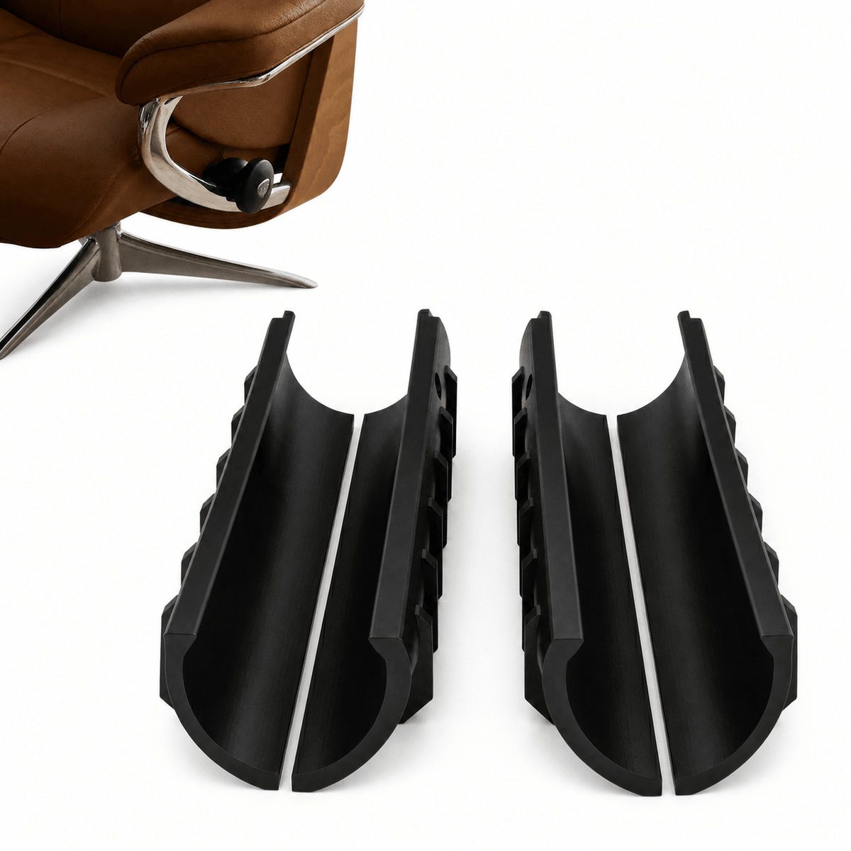 Stressless® Gleitschale Sitzverstellung – Kompatibler Ersatz 4× PETG (08005090) - in3dlabs