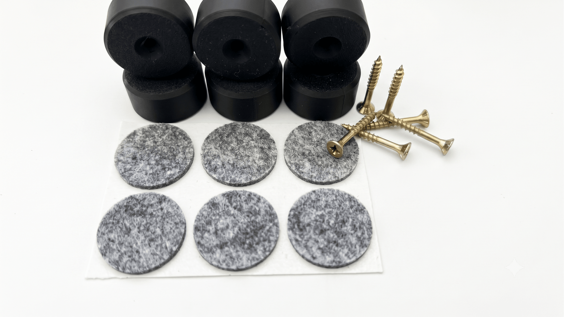 Stressless® Ottomane Gleiter-Set – PETG-Ersatzfüße, Schrauben & Filzpads - in3dlabs
