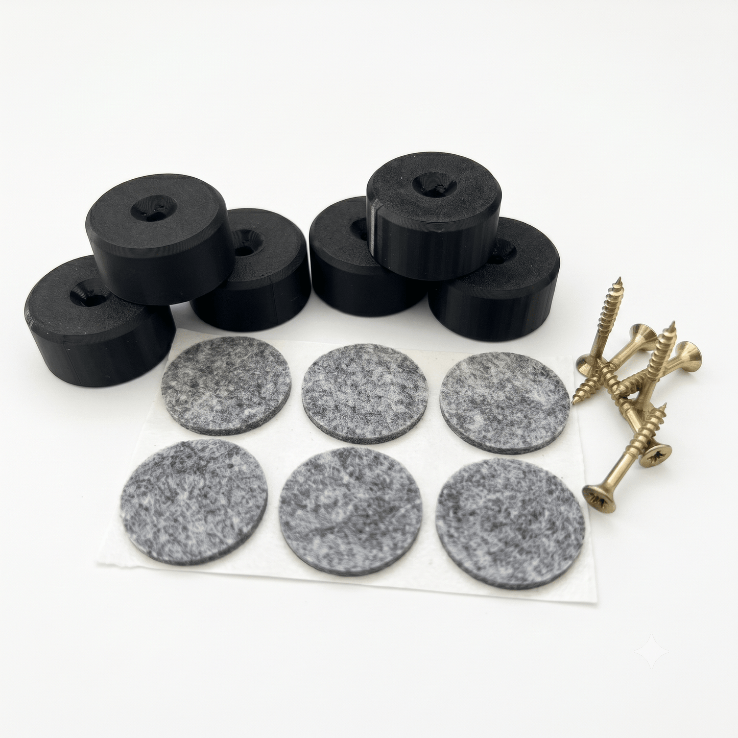 Stressless® Ottomane Gleiter-Set – PETG-Ersatzfüße, Schrauben & Filzpads - in3dlabs