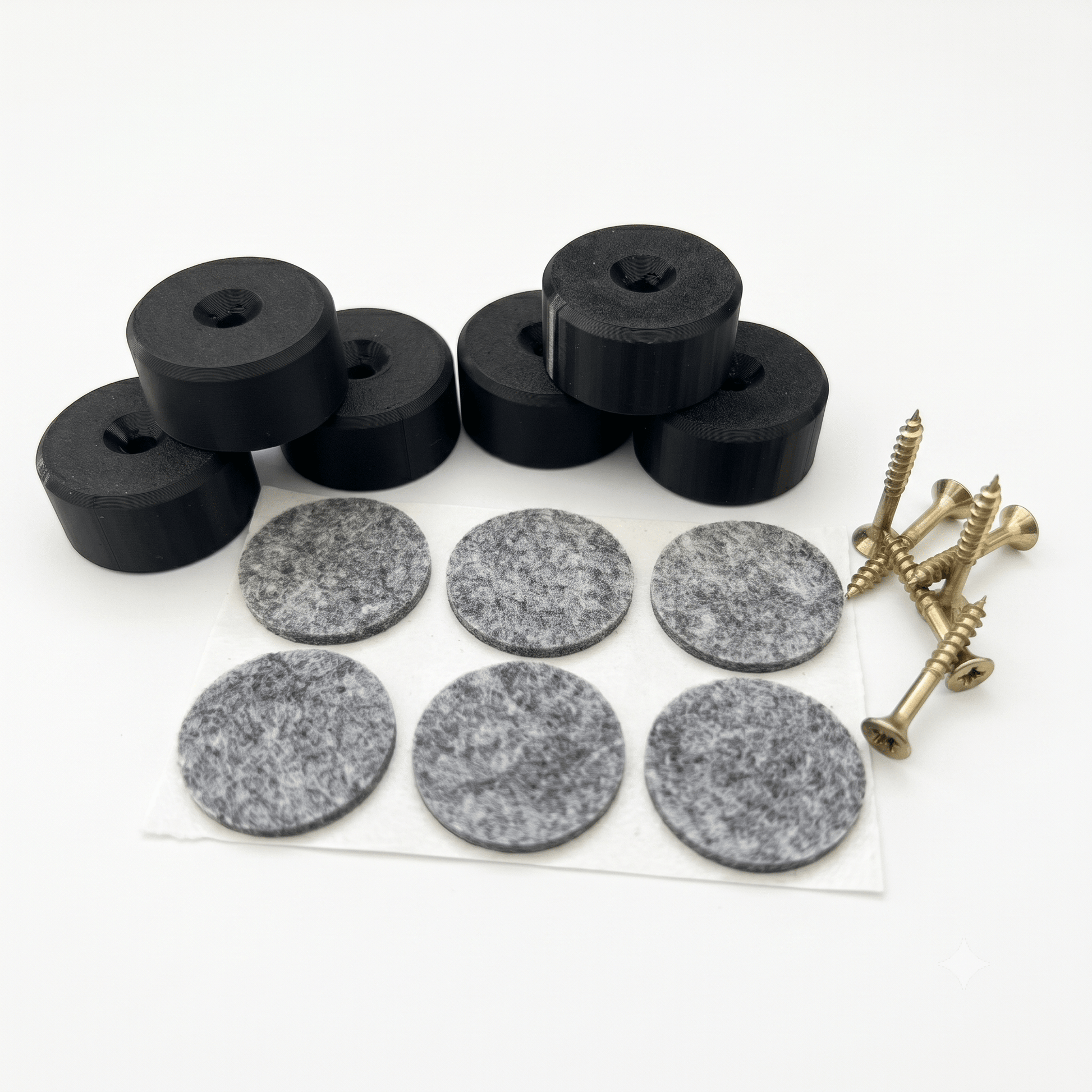 Stressless® Ottomane Gleiter-Set – PETG-Ersatzfüße, Schrauben & Filzpads - in3dlabs