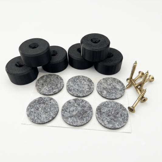 Stressless® Ottomane Gleiter-Set – PETG-Ersatzfüße, Schrauben & Filzpads - in3dlabs