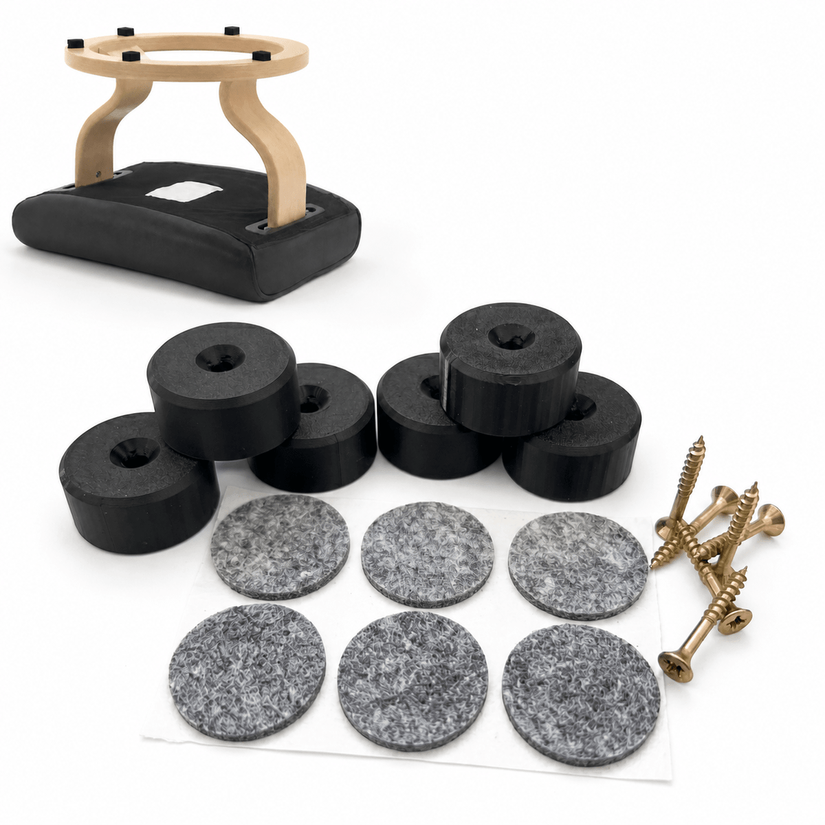 Stressless® Ottomane Gleiter-Set – PETG-Ersatzfüße, Schrauben & Filzpads - in3dlabs