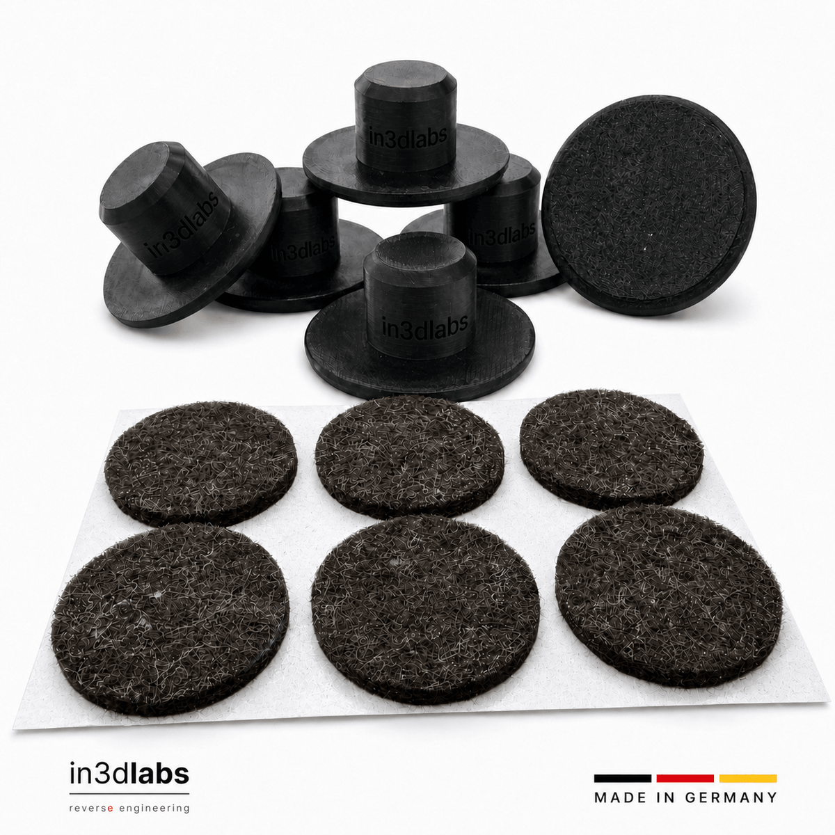 Stressless Signature Base Gleiter – Ersatzfüße für Sessel & Hocker – PETG, Made in Germany - in3dlabs